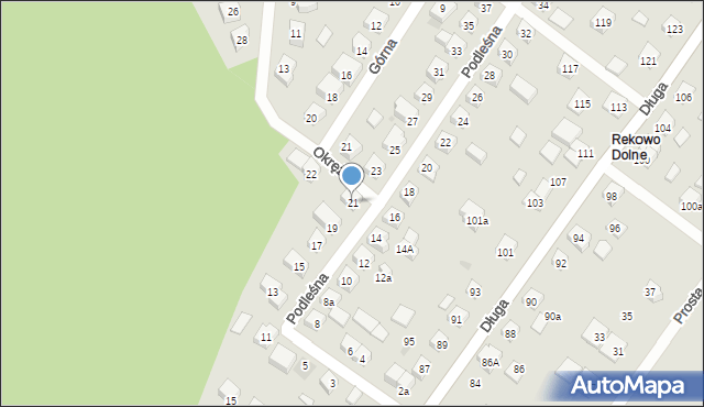 Reda, Podleśna, 21, mapa Reda