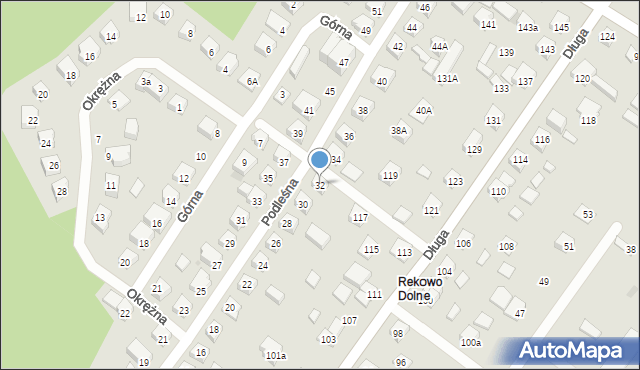 Reda, Podleśna, 32, mapa Reda