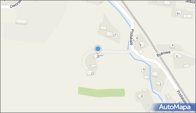 Regulice, Podskale, 15, mapa Regulice