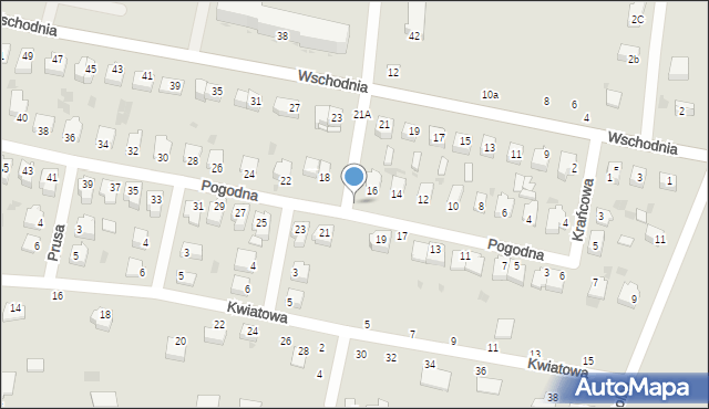 Rejowiec Fabryczny, Pogodna, 16A, mapa Rejowiec Fabryczny