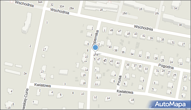 Rejowiec Fabryczny, Pogodna, 47A, mapa Rejowiec Fabryczny