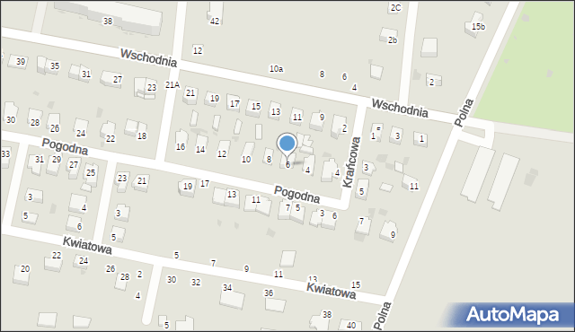 Rejowiec Fabryczny, Pogodna, 6, mapa Rejowiec Fabryczny