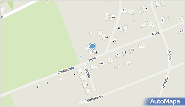 Reszel, Pola Wincentego, 7, mapa Reszel