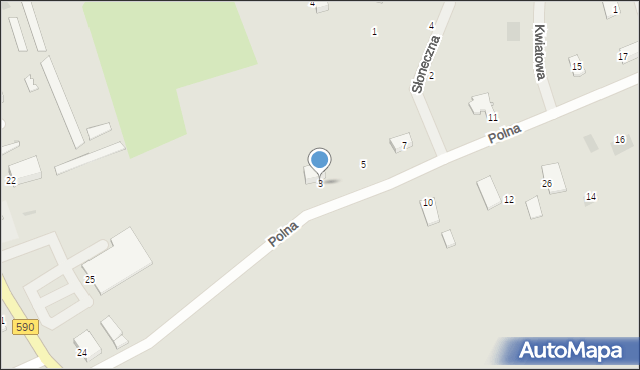 Reszel, Polna, 3, mapa Reszel