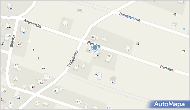 Roczyny, Podgórska, 3A, mapa Roczyny