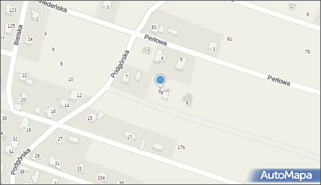 Roczyny, Podgórska, 7a, mapa Roczyny