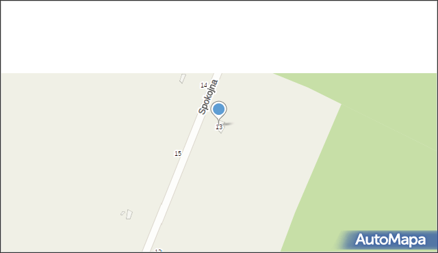 Rogalin, Podleśna, 13, mapa Rogalin