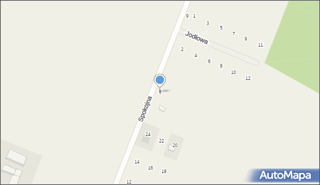 Rogalin, Podleśna, 8, mapa Rogalin