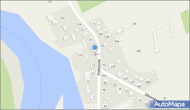 Rogalinek, Północna, 15, mapa Rogalinek