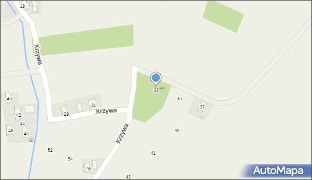 Rogi, Polna, 33, mapa Rogi