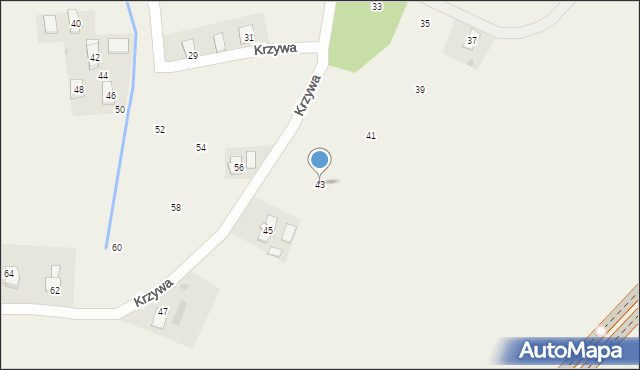 Rogi, Polna, 43, mapa Rogi