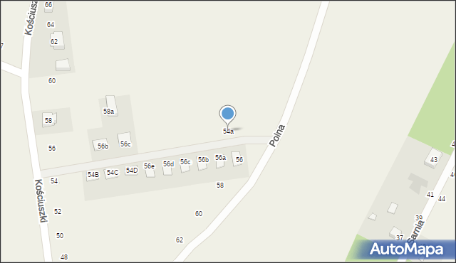 Rogierówko, Polna, 54a, mapa Rogierówko