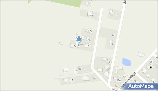 Rogów, Południowa, 3b, mapa Rogów