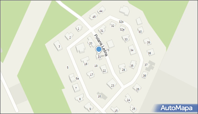 Rokitki, Polana Leśna, 21, mapa Rokitki