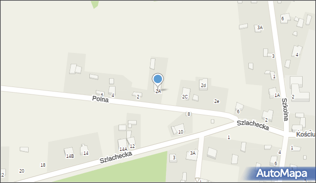 Rokitno Szlacheckie, Polna, 2A, mapa Rokitno Szlacheckie