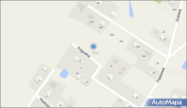 Rokocin, Pogodna, 18, mapa Rokocin