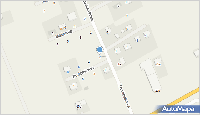 Rokocin, Poziomkowa, 2, mapa Rokocin