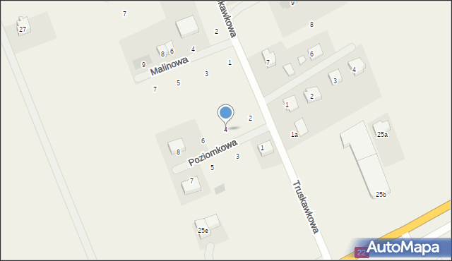 Rokocin, Poziomkowa, 4, mapa Rokocin