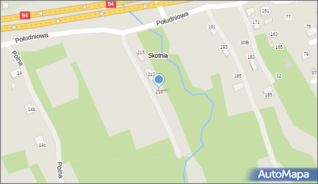 Ropczyce, Południowa, 219, mapa Ropczyce