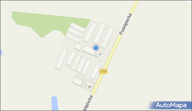 Rossoszyca, Poddębicka, 13, mapa Rossoszyca