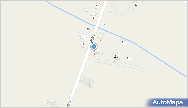 Roszków, Polna, 11, mapa Roszków