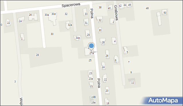 Roszkowo, Polna, 27a, mapa Roszkowo