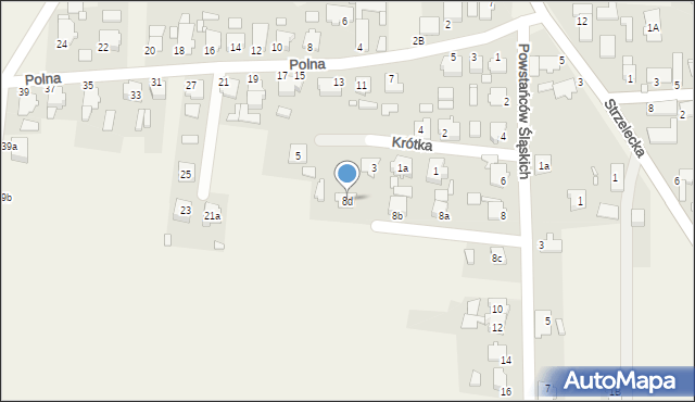 Rozmierka, Powstańców Śląskich, 8d, mapa Rozmierka