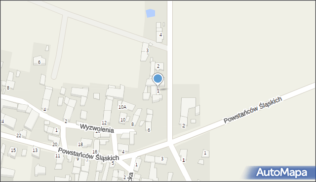 Rozmierz, Polna, 1, mapa Rozmierz