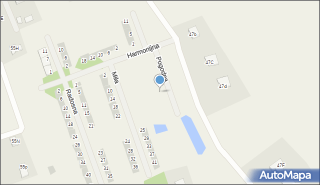 Różnowo, Pogodna, 18, mapa Różnowo