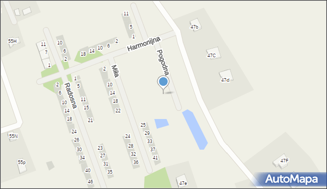 Różnowo, Pogodna, 22, mapa Różnowo