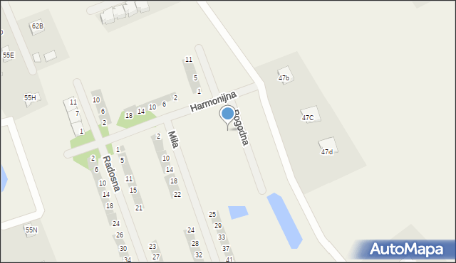 Różnowo, Pogodna, 8, mapa Różnowo