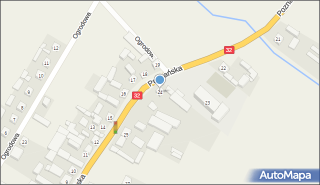 Ruchocice, Poznańska, 24, mapa Ruchocice