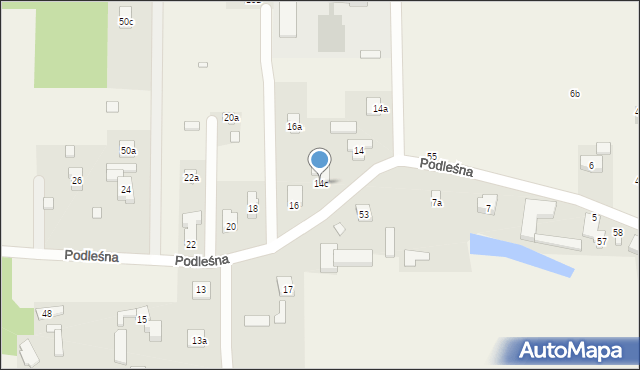 Ruda-Bugaj, Podleśna, 14c, mapa Ruda-Bugaj