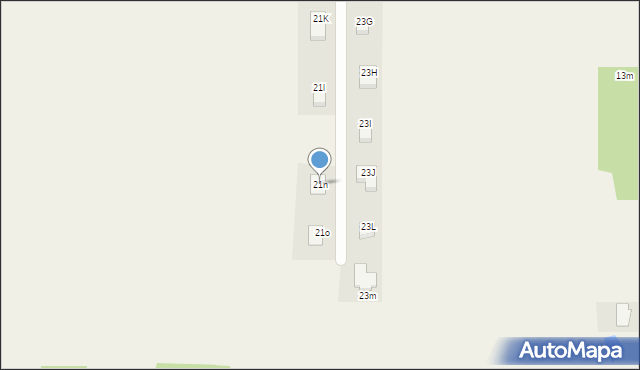 Ruda-Bugaj, Podleśna, 21n, mapa Ruda-Bugaj