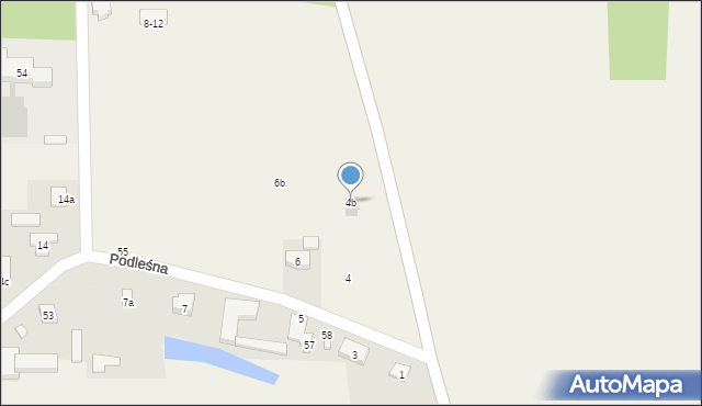 Ruda-Bugaj, Podleśna, 4b, mapa Ruda-Bugaj