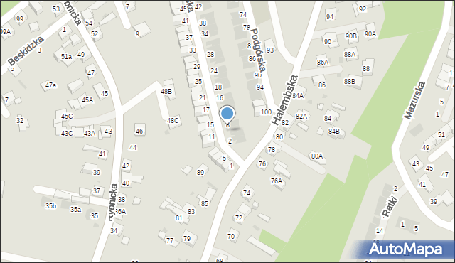 Ruda Śląska, Podgórska, 6, mapa Rudy Śląskiej