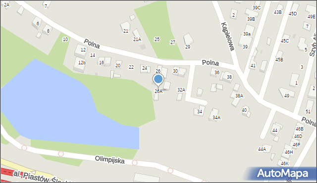 Ruda Śląska, Polna, 26A, mapa Rudy Śląskiej