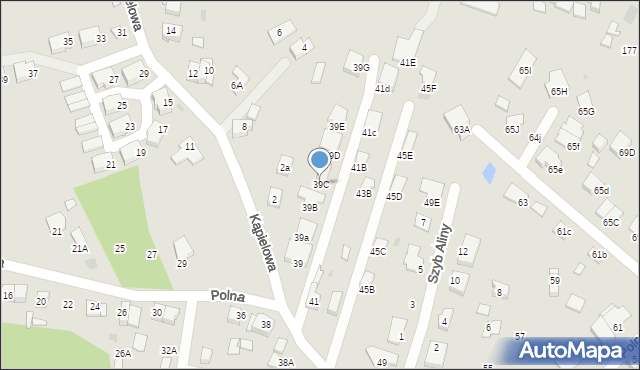 Ruda Śląska, Polna, 39C, mapa Rudy Śląskiej