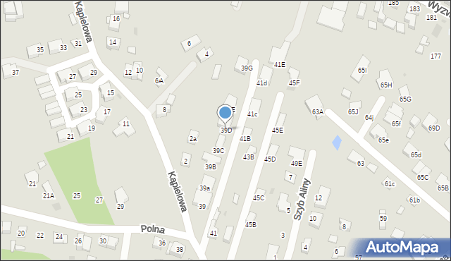 Ruda Śląska, Polna, 39D, mapa Rudy Śląskiej