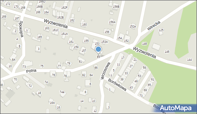 Ruda Śląska, Polna, 83, mapa Rudy Śląskiej