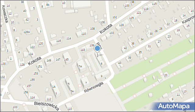 Ruda Śląska, Polskiego Czerwonego Krzyża, 2, mapa Rudy Śląskiej