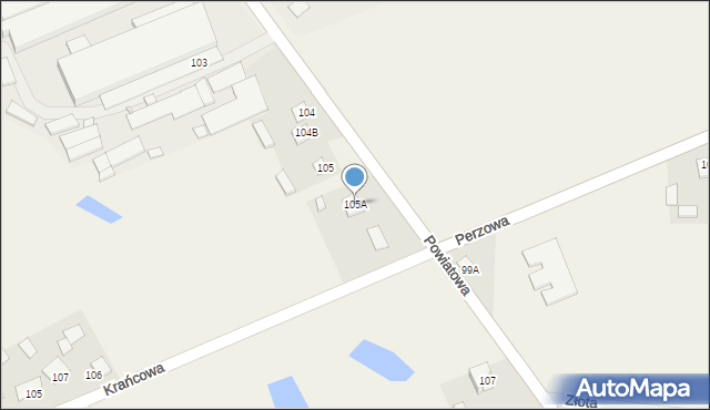 Ruda Strawczyńska, Powiatowa, 105, mapa Ruda Strawczyńska