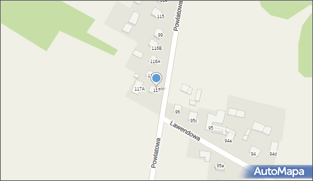 Ruda Strawczyńska, Powiatowa, 25, mapa Ruda Strawczyńska