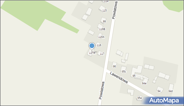 Ruda Strawczyńska, Powiatowa, 25a, mapa Ruda Strawczyńska