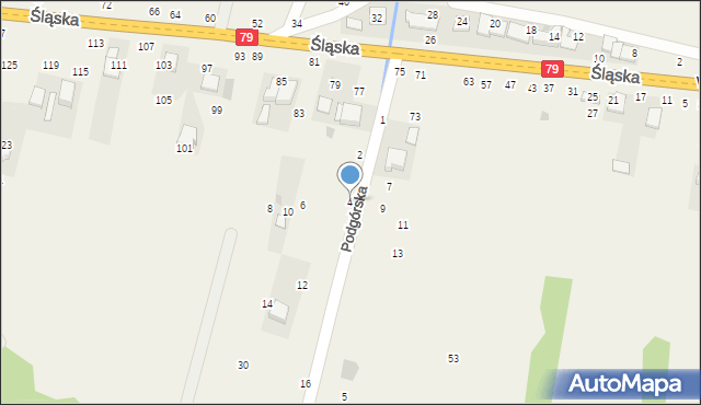 Rudawa, Podgórska, 4, mapa Rudawa