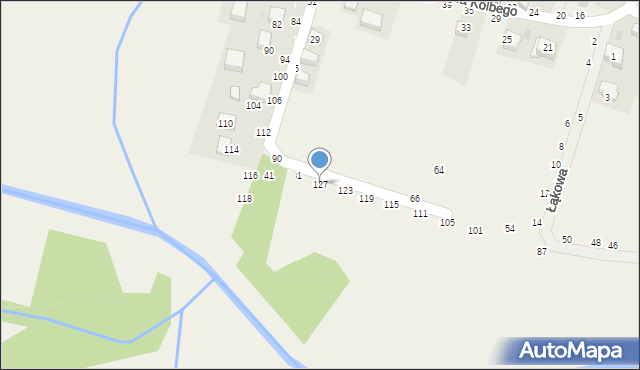 Rudawa, Podłonie, 127, mapa Rudawa