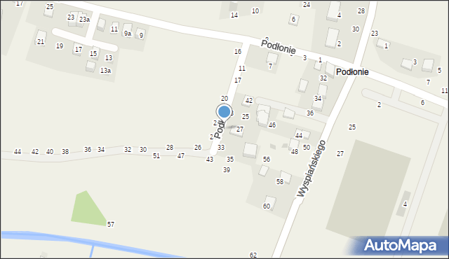 Rudawa, Podłonie, 29, mapa Rudawa