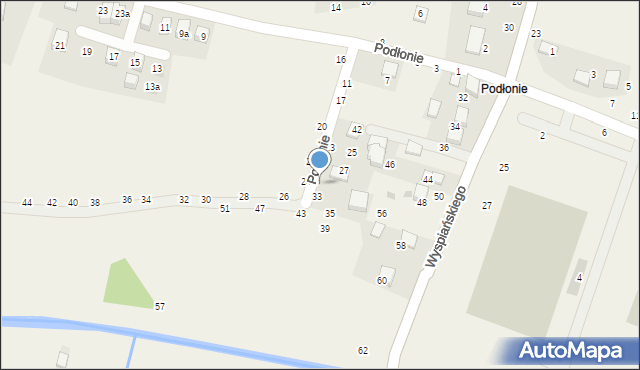 Rudawa, Podłonie, 31, mapa Rudawa
