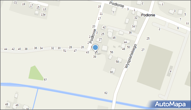 Rudawa, Podłonie, 37, mapa Rudawa