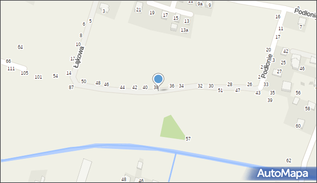 Rudawa, Podłonie, 67, mapa Rudawa